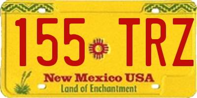NM license plate 155TRZ
