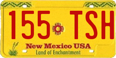 NM license plate 155TSH
