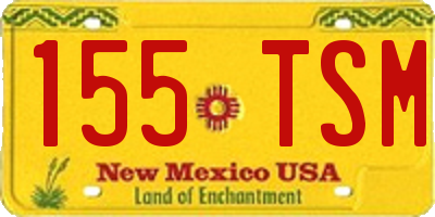 NM license plate 155TSM