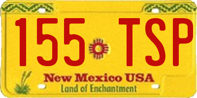 NM license plate 155TSP
