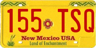 NM license plate 155TSQ