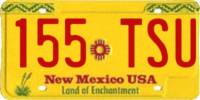 NM license plate 155TSU