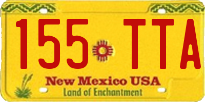 NM license plate 155TTA