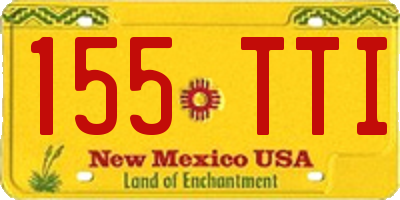 NM license plate 155TTI