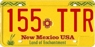 NM license plate 155TTR