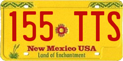 NM license plate 155TTS