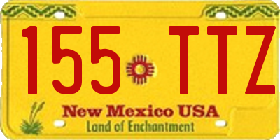 NM license plate 155TTZ