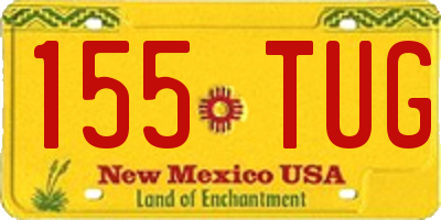 NM license plate 155TUG