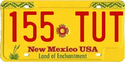 NM license plate 155TUT