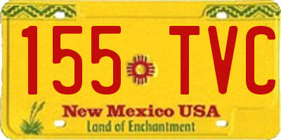 NM license plate 155TVC