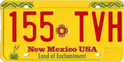 NM license plate 155TVH