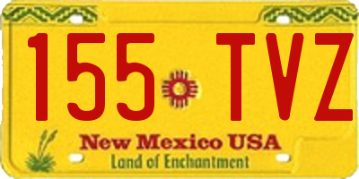 NM license plate 155TVZ