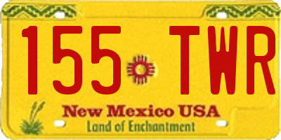 NM license plate 155TWR