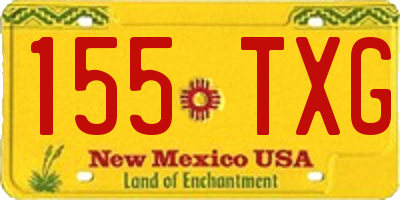 NM license plate 155TXG