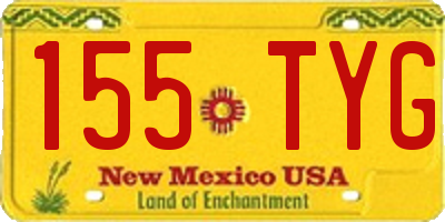 NM license plate 155TYG