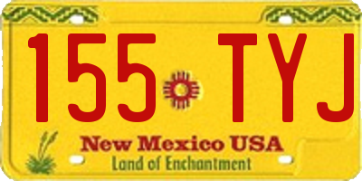 NM license plate 155TYJ