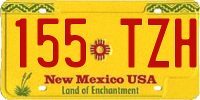 NM license plate 155TZH