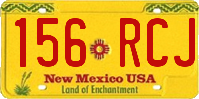 NM license plate 156RCJ