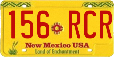 NM license plate 156RCR