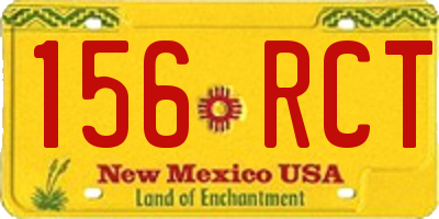 NM license plate 156RCT