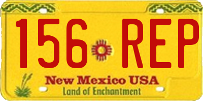 NM license plate 156REP