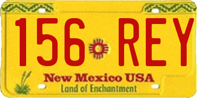 NM license plate 156REY