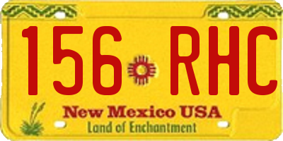 NM license plate 156RHC