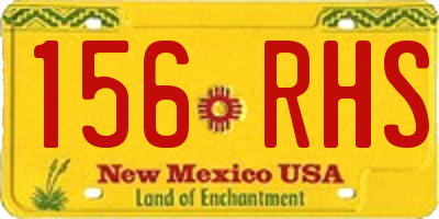 NM license plate 156RHS