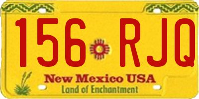 NM license plate 156RJQ