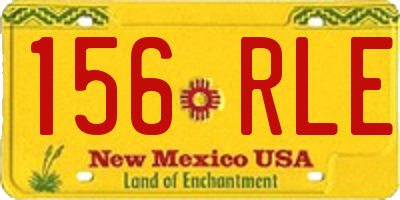 NM license plate 156RLE