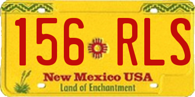 NM license plate 156RLS
