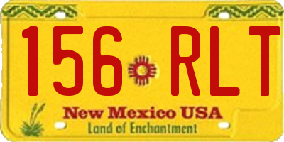 NM license plate 156RLT