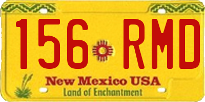 NM license plate 156RMD