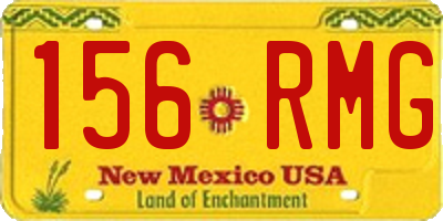 NM license plate 156RMG