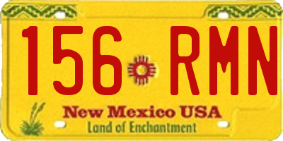 NM license plate 156RMN