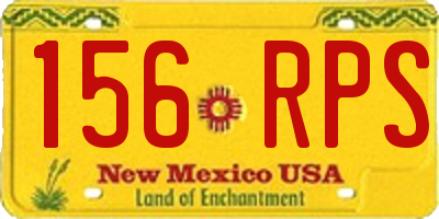 NM license plate 156RPS