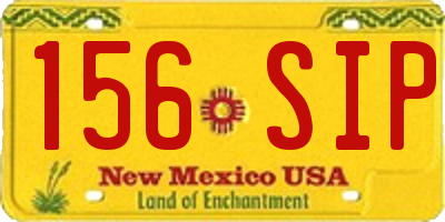 NM license plate 156SIP