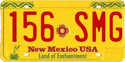 NM license plate 156SMG