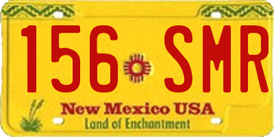 NM license plate 156SMR