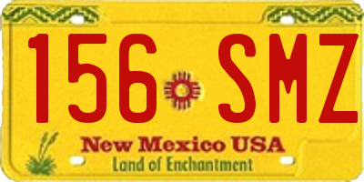 NM license plate 156SMZ