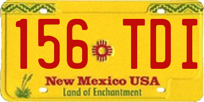 NM license plate 156TDI