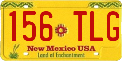 NM license plate 156TLG