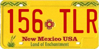 NM license plate 156TLR