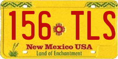 NM license plate 156TLS