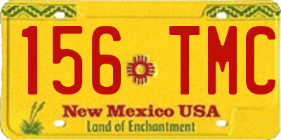 NM license plate 156TMC