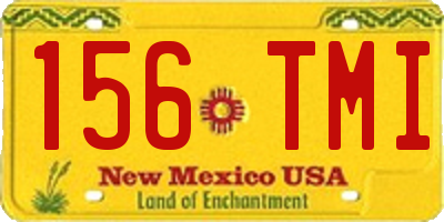 NM license plate 156TMI