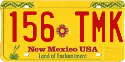 NM license plate 156TMK