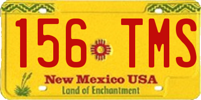 NM license plate 156TMS