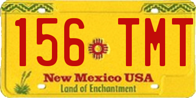 NM license plate 156TMT