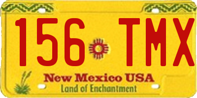 NM license plate 156TMX